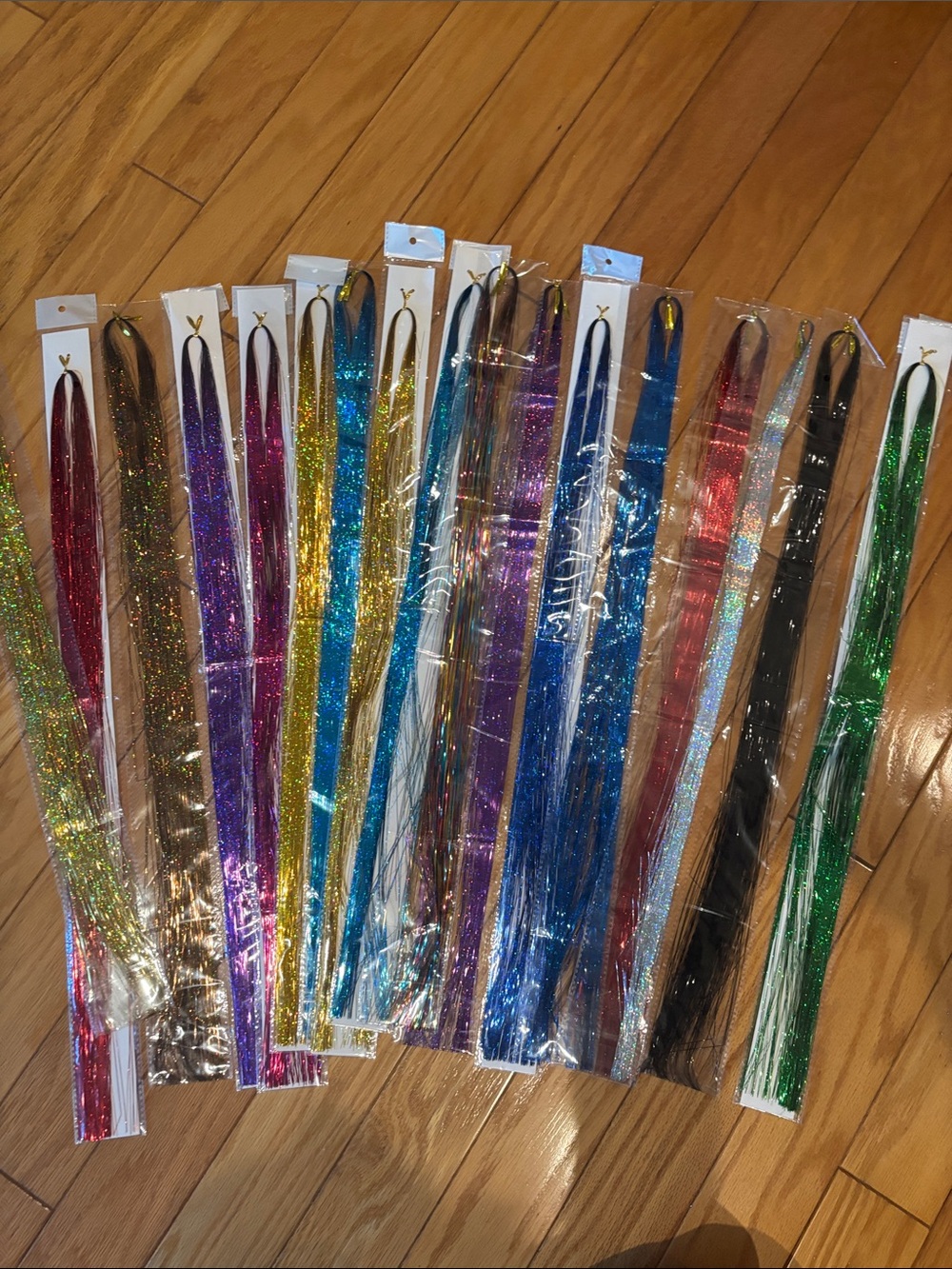 Hair Tinsel extensions 17 packs